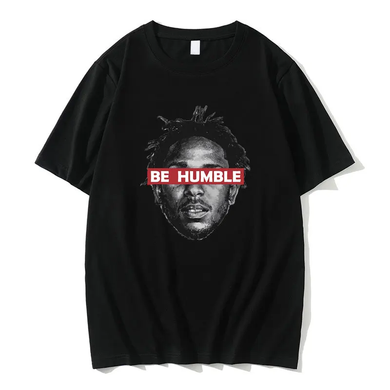 

Rapper Kendrick Lamar Be Humble T-shirt Men Fashion Hip Hop Style Tees Male Plus Size Tshirt Men's 100% Pure Cotton T Shirts