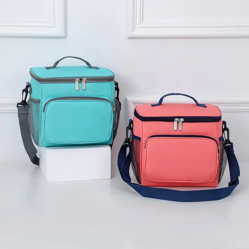 Lunch Box for Adults Retain Freshness Thermal Bag New Oxford Cloth Shoulder Lunch Bags Portable Outdoor Picnic Bento Handbags