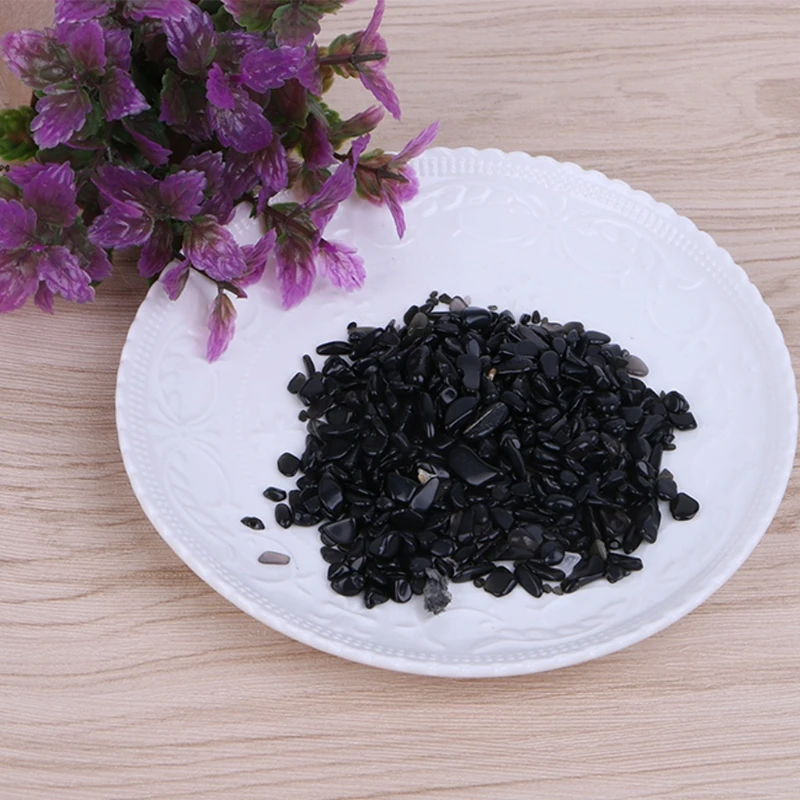2022 Новинка 50 г натуральный черный турмалин хрустальные камни гравий