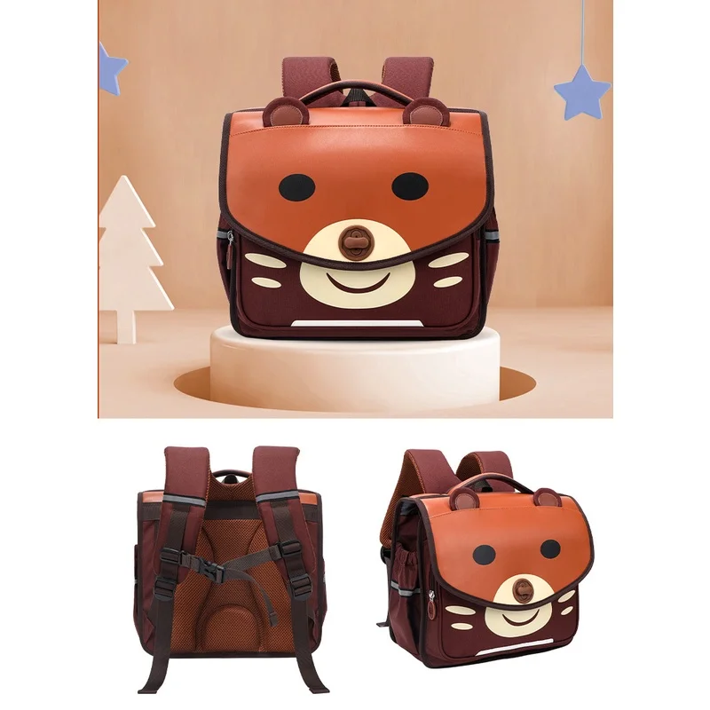 Primary Girl Unicorn Boy Bear Horizontal British Style Cartoon Backpacks New Children Grade 1-5 Students Fashion School Bags Hot