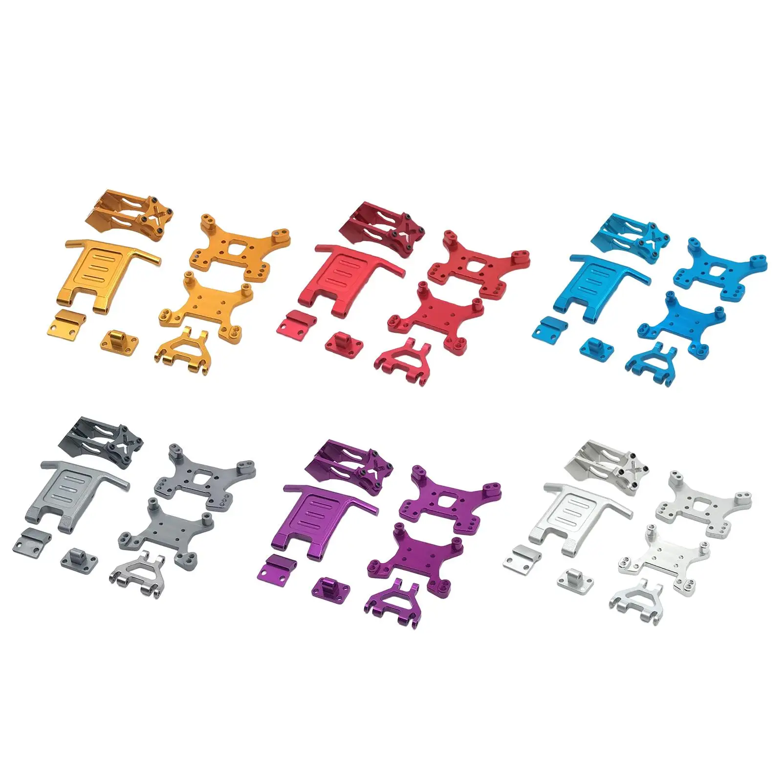 

RC Upgrade Parts Kit, Front Rear Shock Absorber Bracket for Wltoys 124016 1/12 Car