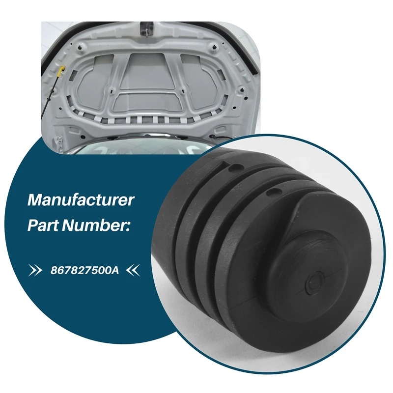 2 шт. черный резиновый капот стопорный буфер бампера 867827500 A для Bora Caddy Jetta Golf Passat