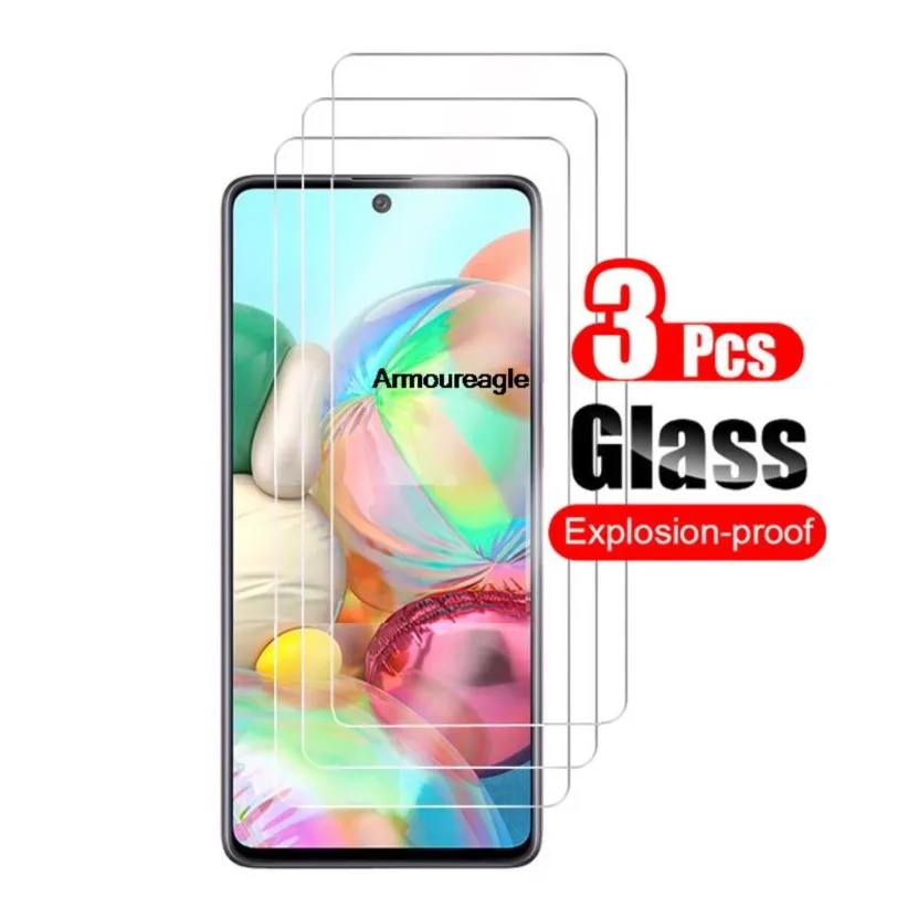 3 шт., Защитное стекло для samsung galaxy a71