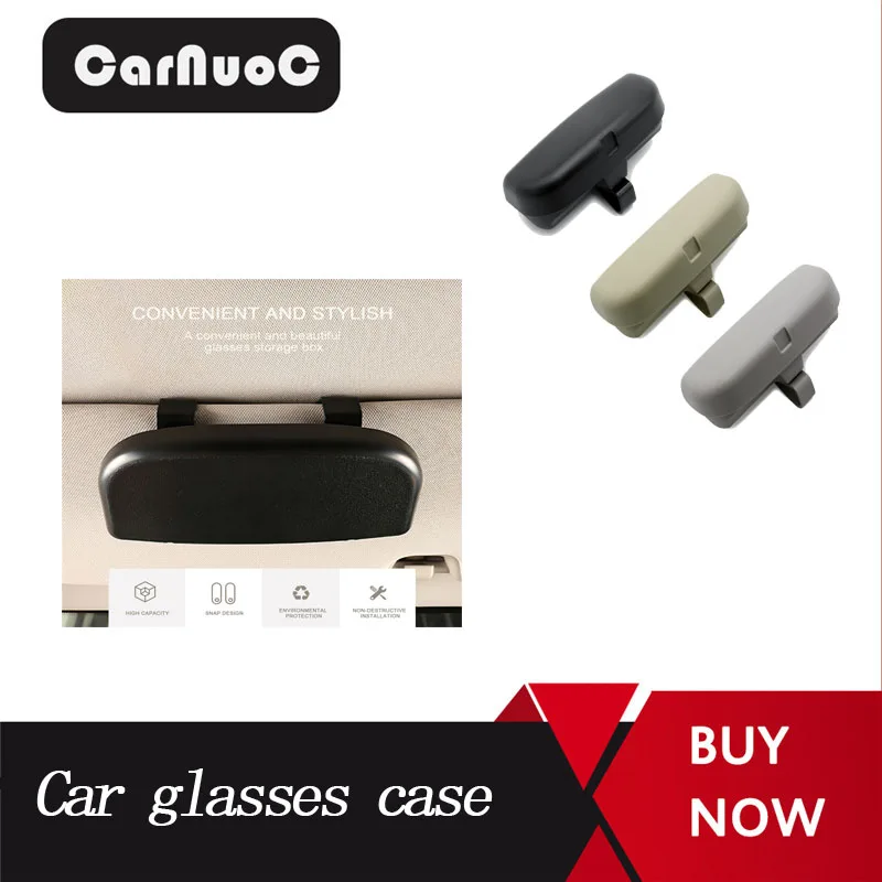 

1pcs Car Accessories High Quality Car Glasses Box Case Sunglasses Storage Box Case For BMW 1 2 3 4 5 6 7 Series X1 X3 E83 X5 F70