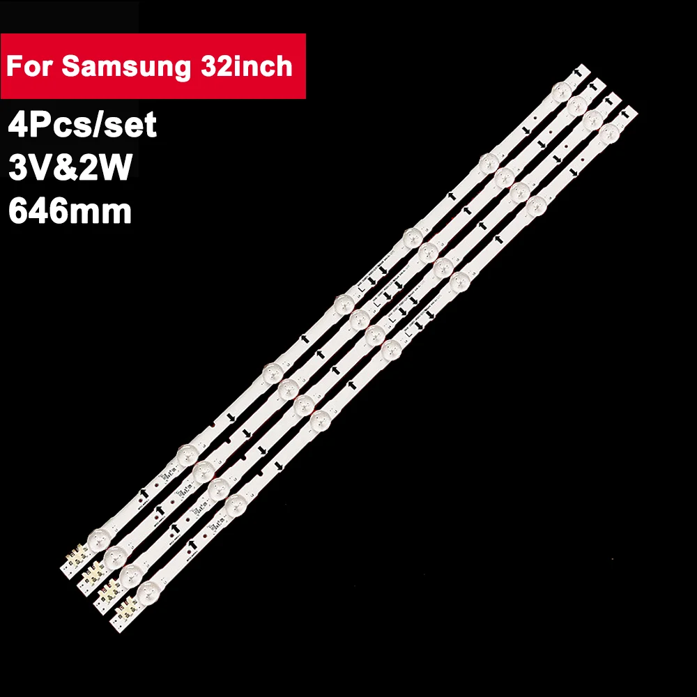 

4 шт., подсветка для телевизора, Задняя панель для телефонаD4GE-320DC1-R2/2014SVS32FHD UA32H5500A UW32h4000 UE32j5500AK 32H5000 UE32J5500 HG32NE478