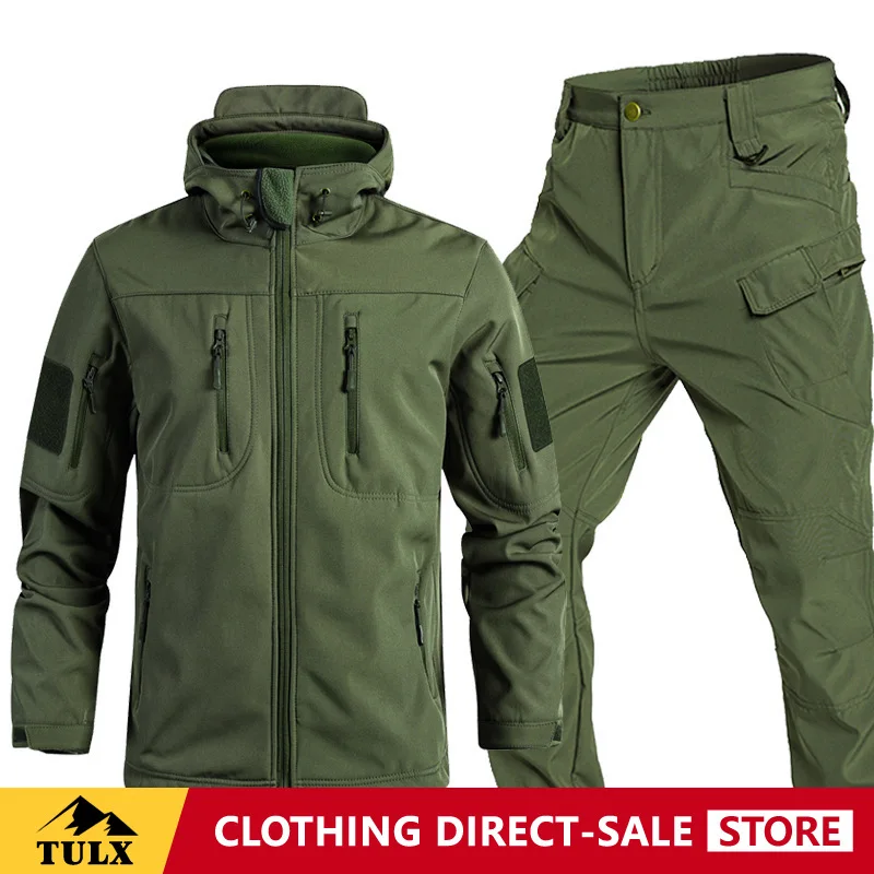 Фото Тактический костюм Soft Shell Assault Suit Beetle: водонепроницаемый, теплый, износостойкий, ветрозащитный, для активного отдыха и альпинизма, утолщенный комплект №4