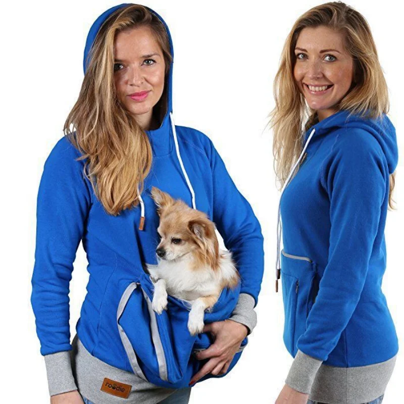

Creative Cat Lovers Hoodie Kangaroo Dog Pet Sweatshirt Pullovers Cuddle Pouch Women Hooy Sweatshirt Pocket Animal Ear Hooded