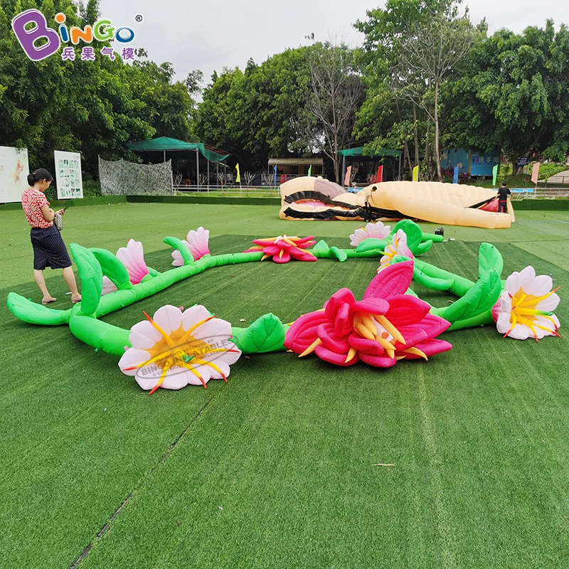 

Factory Custom Inflatable Gorgeous Flower Vine Garden Decoration for Sping Theme Party