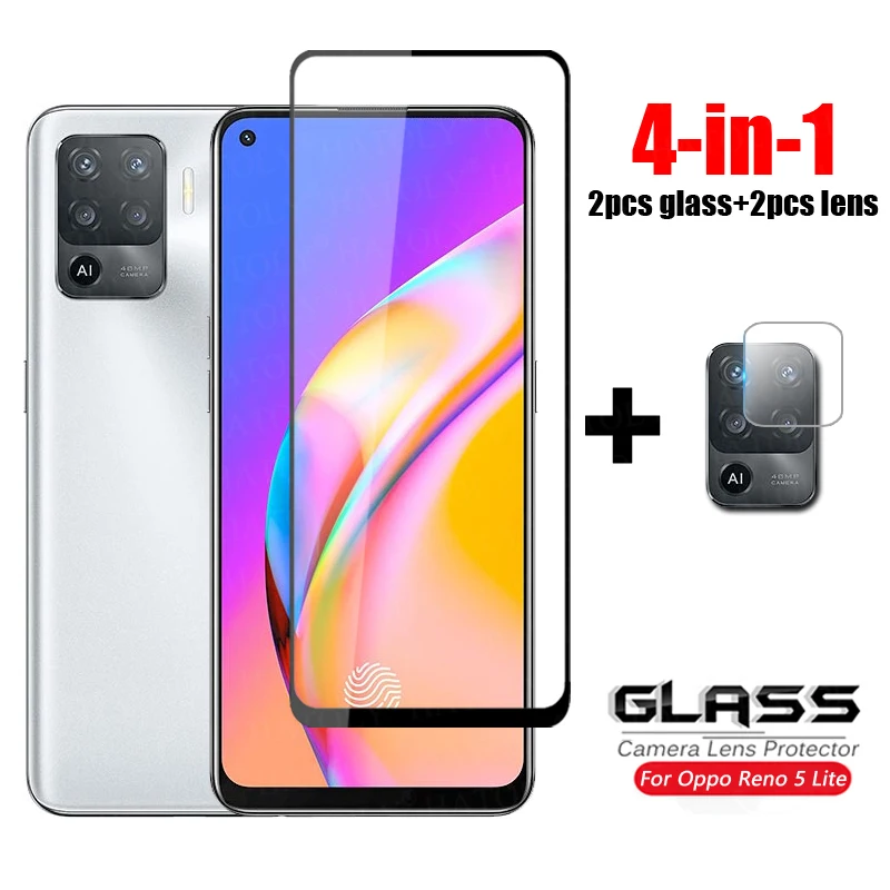 

Закаленное стекло на весь экран Reno 5 Lite, Защита экрана для Oppo Reno2 Z 2Z 3 4 5 Lite 4Z 4F Ace 2 5K, стекло для камеры Reno 5Z 5F