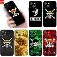 anime one piece logo silicone phone case for apple iphone 11 12 13 mini pro 7 8 xr x xs max 6 6s plus 5 5s se 2020 black cover