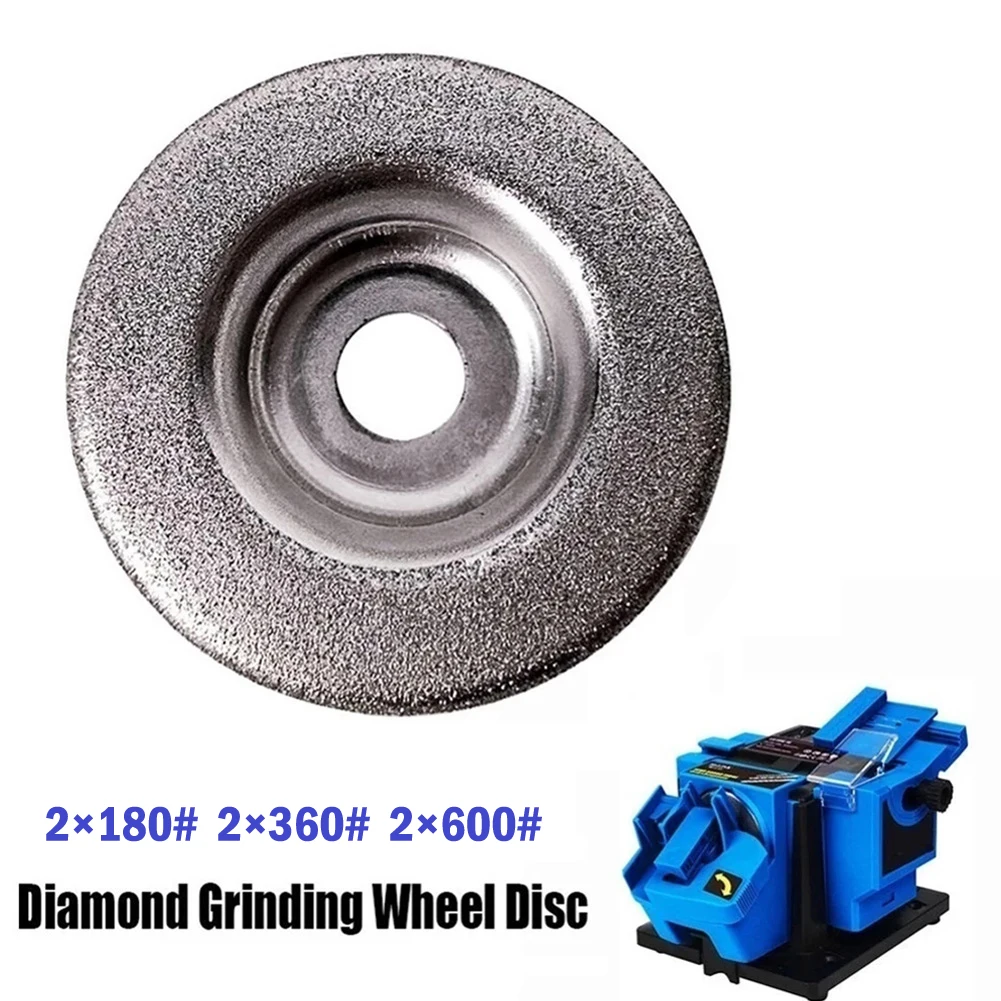 

6pcs 56mm Diamond Grinding Wheel 150/180/360 Grit Circle Grinder Disc For Electric Multifunctional Sharpener Grinder Sharpening