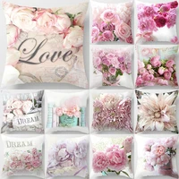 nordic style home wedding decoration sofa bed car pillow cover pillow rose cushion cover