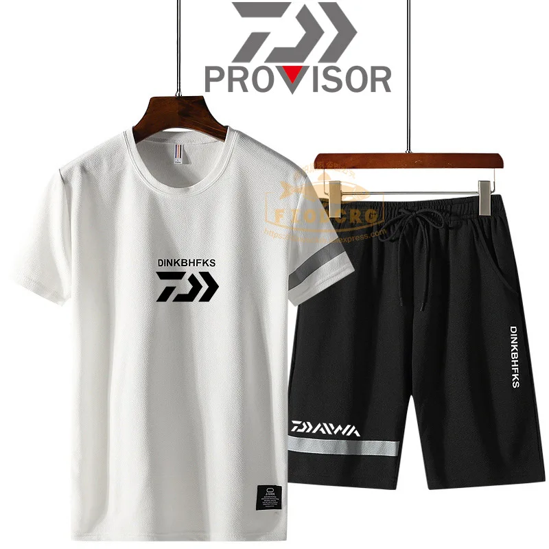 

DAIWA Fishing Clothes Outdoor Quick-dryi Fishing Shorts Fishing Short Sleeve Shirt Ice Silk Summer Short Sleeve Fishing Suit
