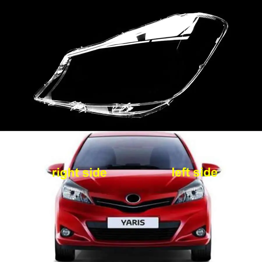 

Для Toyota Yaris зарубежная версия 2012-2014 автомобильные аксессуары налобный фонарь чехол для фары прозрачный абажур объектив оргстекл