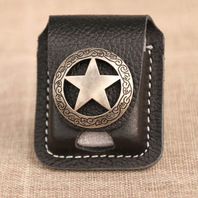 Чехол для зажигалки из натуральной кожи защитный рукав воловьей кобура хранения