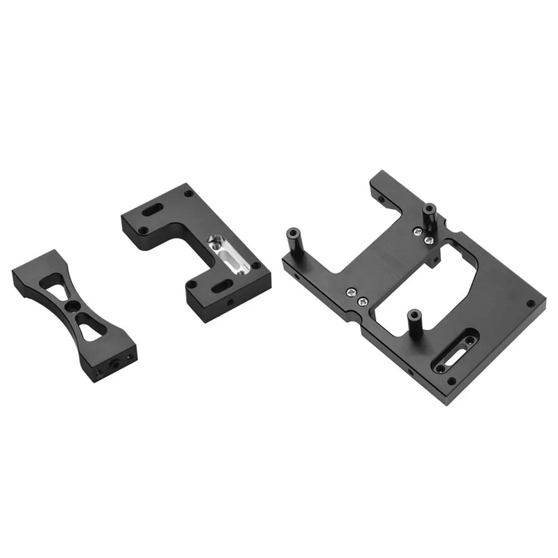 

2Set Rc Car Metal Steering Servo Warehouse Fixed Mounting Bracket for Wpl B14 B24 C14 C24 B16 B36 Mn D90 D91,Black