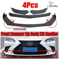 4xuniversal car front bumper splitter lip diffuser spoiler body kits guard for bmw for benz for audi for vw for subaru for lexus