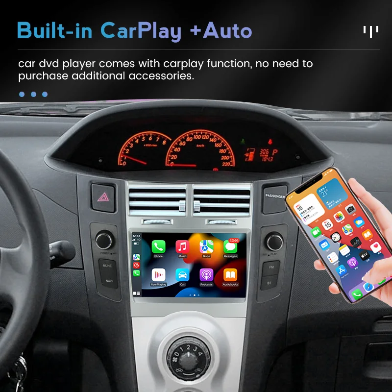Carplay Авто 2G + 32G Android 11 автомобильный радиоприемник мультимедийный плеер для Toyota