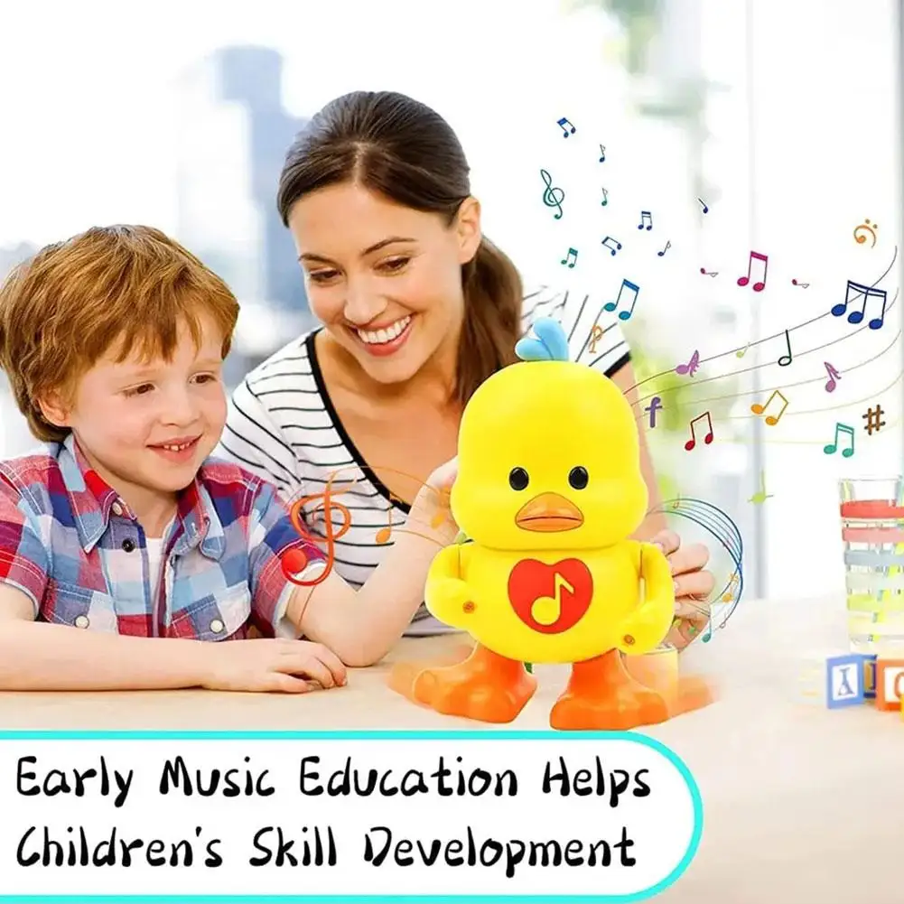 Мультяшная музыкальная электрическая Танцующая утка игрушка для детей детские