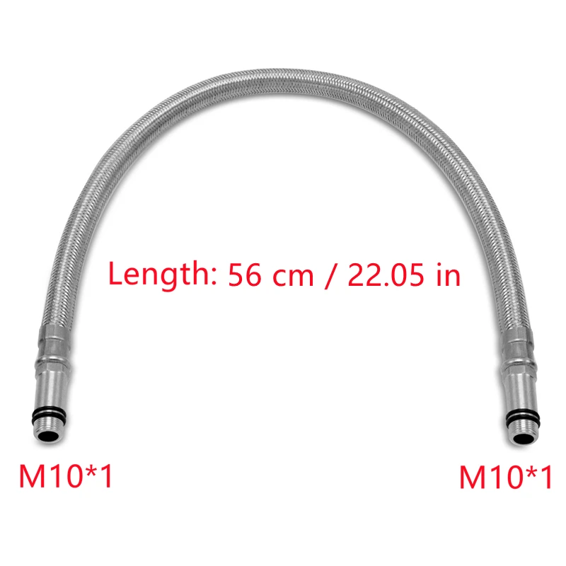 

Шланг для смесителя из нержавеющей стали 56 см M10*1