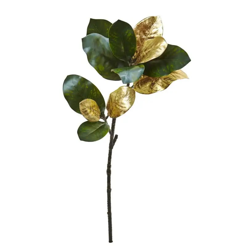 

Golden Magnolia Leaf Artificial (Set of 3)