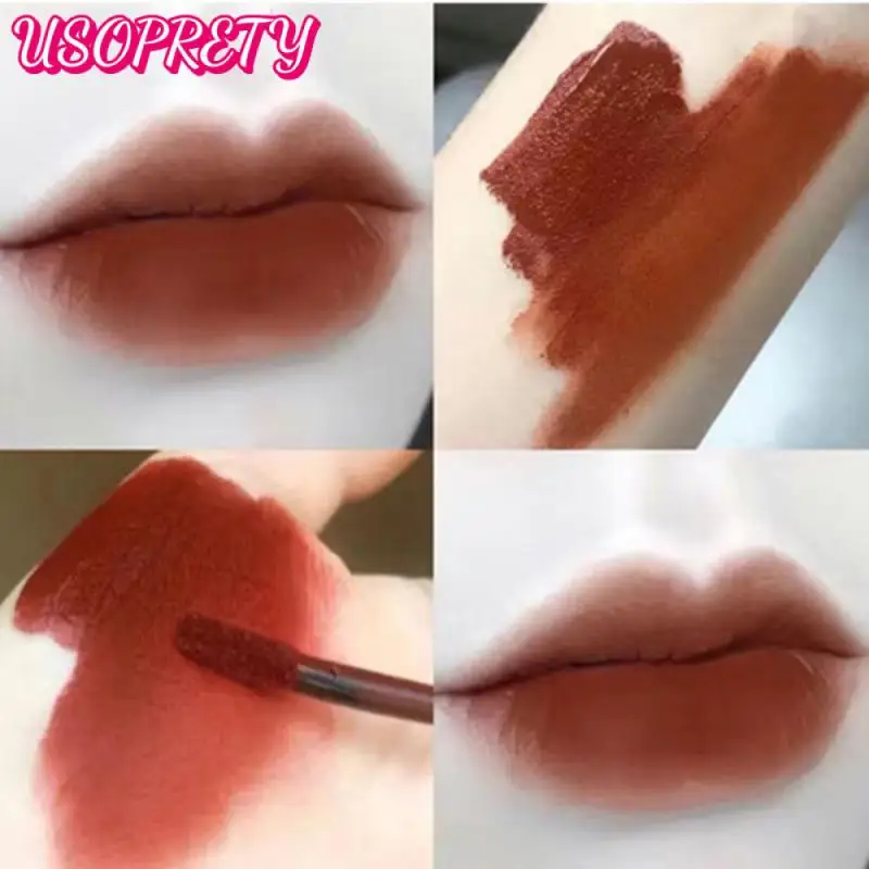 

Bottle Lip Mud Lip Tint Mud Non-stick Cup Lipstick Moisturizing Velvet Matte Lipstick 6 Colors Lips Makeup Cosmetics