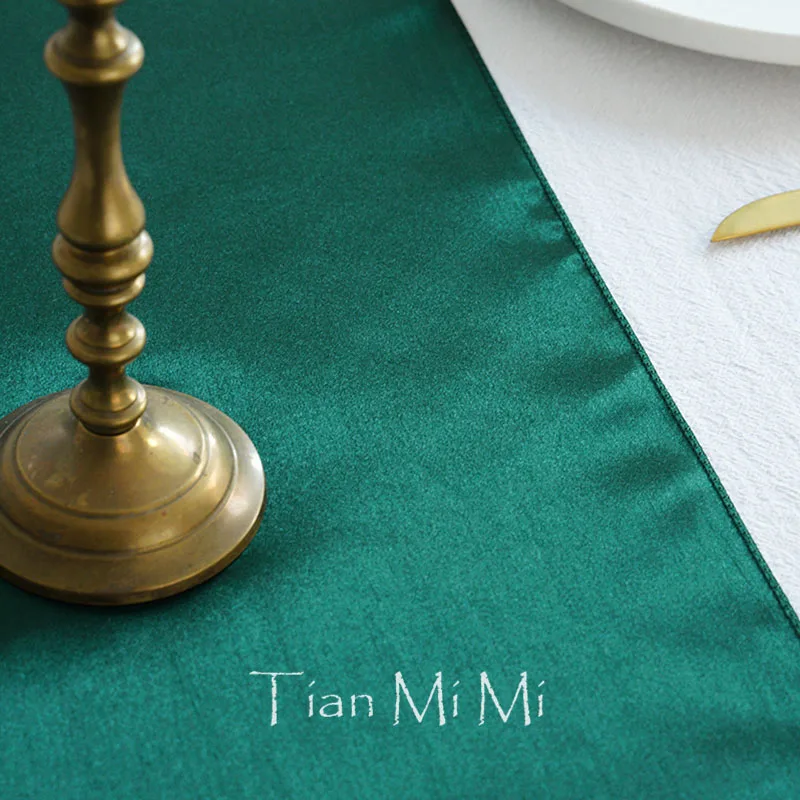 Атласная настольная дорожка Свадебная вечеринка Рождество День рождения