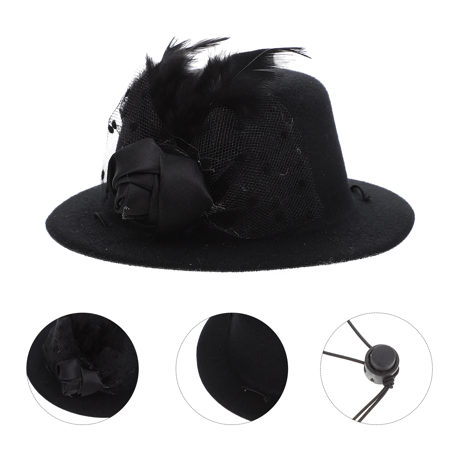 

Hat Pet Dogcat Costume Party Puppy Accessories Formal Cap Supplies Cosplay Decorative Graduation Birthday Bowler Wedding Chicken