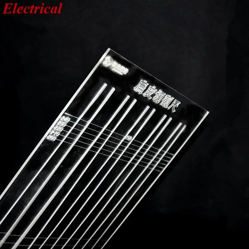 

1 шт. конусная линейка, Плоская Лента для измерения рогатки, плоская резиновая лента, Индивидуальный шаблон, конусная пластина с рамкой без рамки