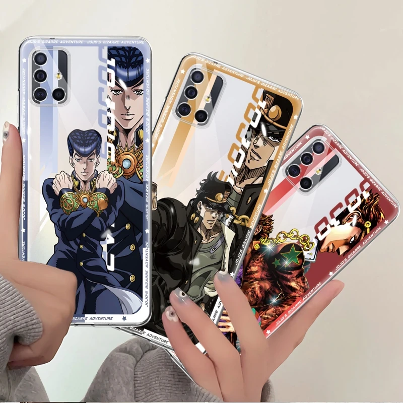 

For Samsung Galaxy A53 A21s A52 A51 A13 5G A12 A32 4G A22 A72 A31 A33 A23 A73 Funda Case Anime JoJo's Bizarre Adventure Jonathan