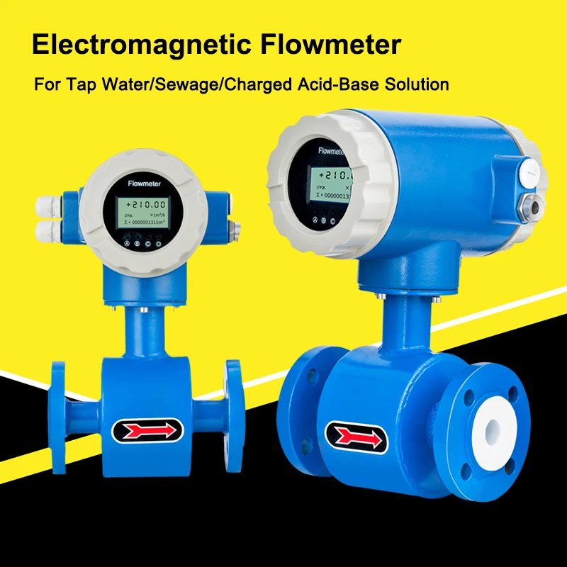 

Digital Display RS485 Liquid Electromagnetic Flowmeter For Sewage Wastewater Seawater Pulp Mud Strong Acid-Alkali Solution