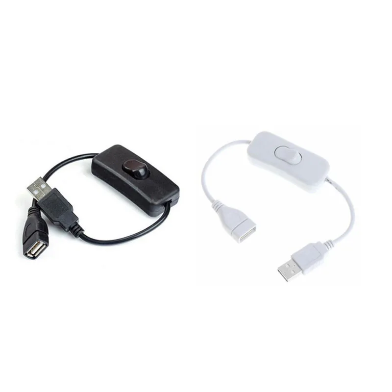 1pcs USB female to male connector Cable with Switch ON/OFF power control for light Lamp Fan Power Supply Line Adapter