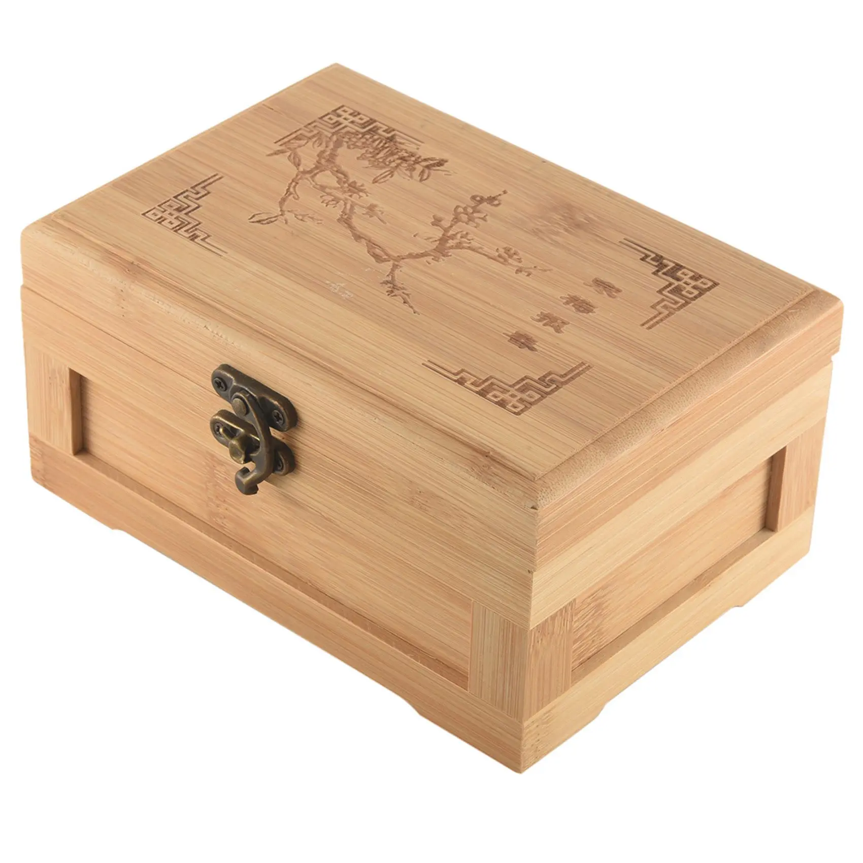 

Bamboo Craft Princess Korean Bamboo Jewelry Box Wooden Jewelry Storage Box Collection Box Gift Box
