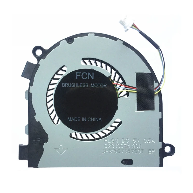 Новый вентилятор охлаждения ЦП для ноутбука Dell Latitude 3300, E3300, Кулер для ноутбука DFS1507057Q0T, FL6N, 023.100E4.0011, 55 В постоянного тока, а