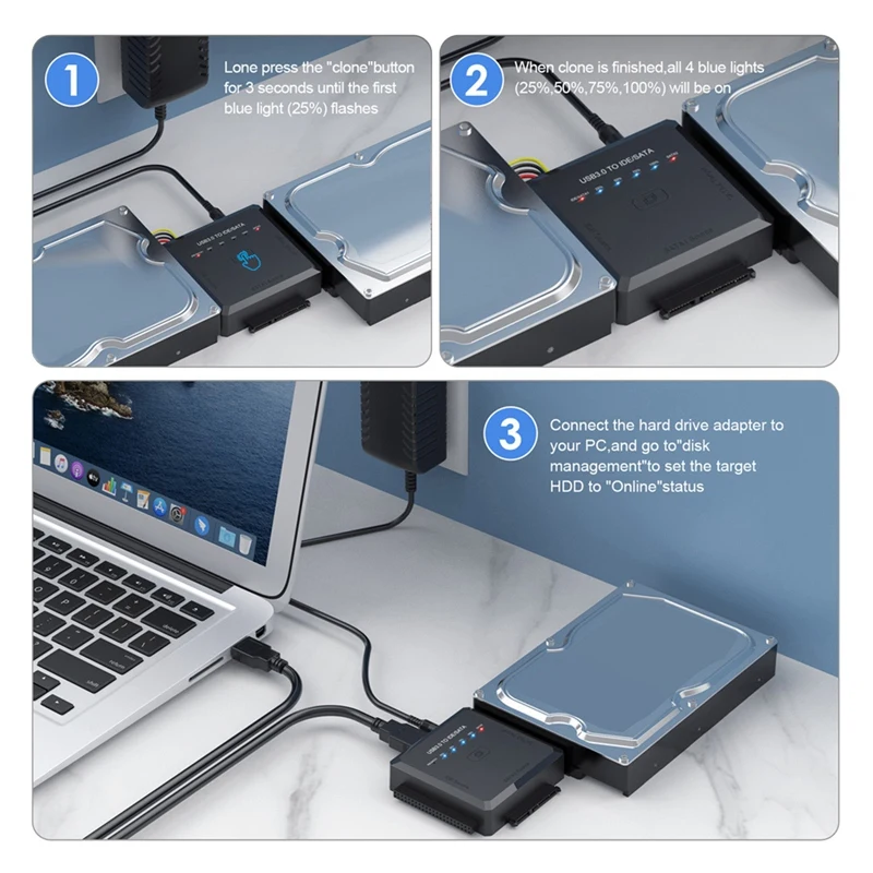 Адаптер SATA-USB Кабель-конвертер USB 3.0 в IDE/SATA 3 для адаптера жесткого диска 2 5 HDD SSD