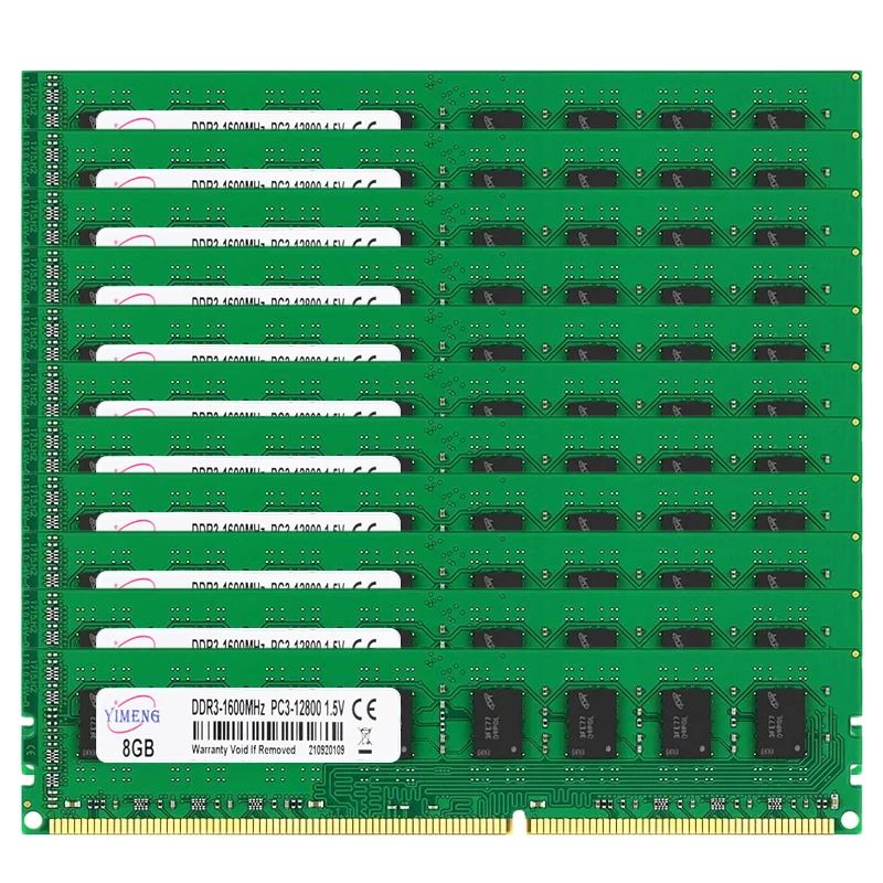 Оперативная память DDR3 для настольного компьютера 10 шт. 8 ГБ 4 16 1066 1333 1600 МГц PC3 8500 10600
