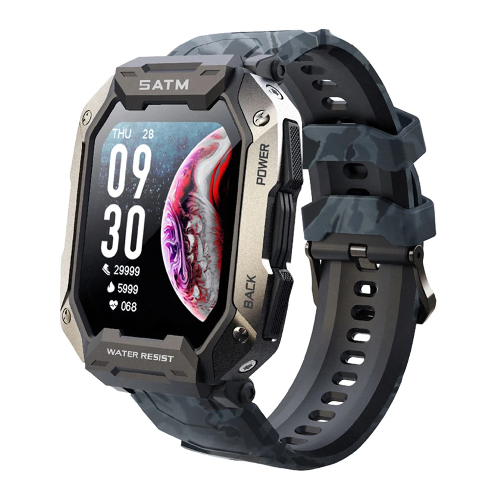

New Fashion Men's Women's Smart Watch 5ATM IP68 Waterproof Sports Watches Heart Rate Blood Oxygen Monitoring Watch For Men