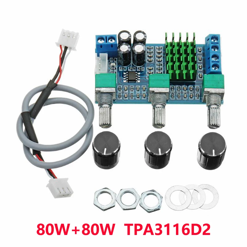 XH-M567 TPA3116D2 двухканальный стерео цифровой усилитель мощности высокой мощности, Плата усилителя мощности аудио, плата 80 Вт * 2