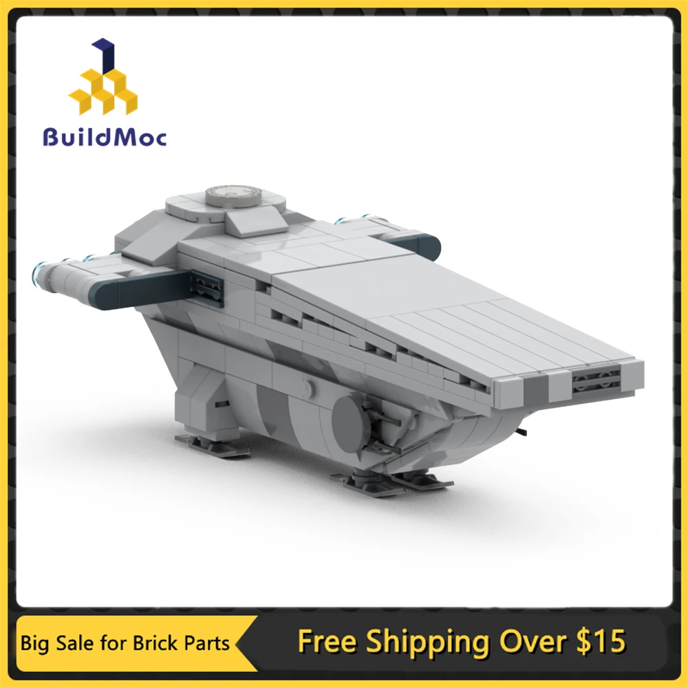 

MOC Imperial Dropship Buidling Block Kit Soldier Transport Spaceship Craft Cruiser Brick Model Kids Brain Toys Birthdays Gift