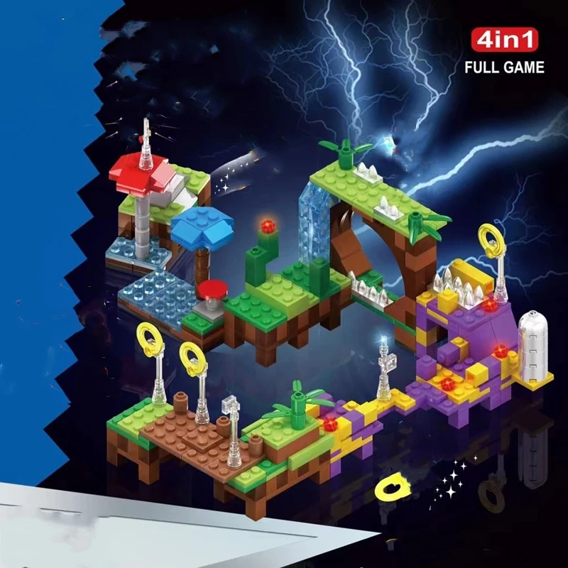 Модель автомобиля еж поп-игра Зеленая Хилла строительные блоки детские игрушки