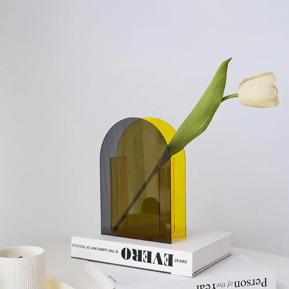 

Novelty Vase Art Table Vase Indeformable Modern INS Acrylic Vase Ornamental