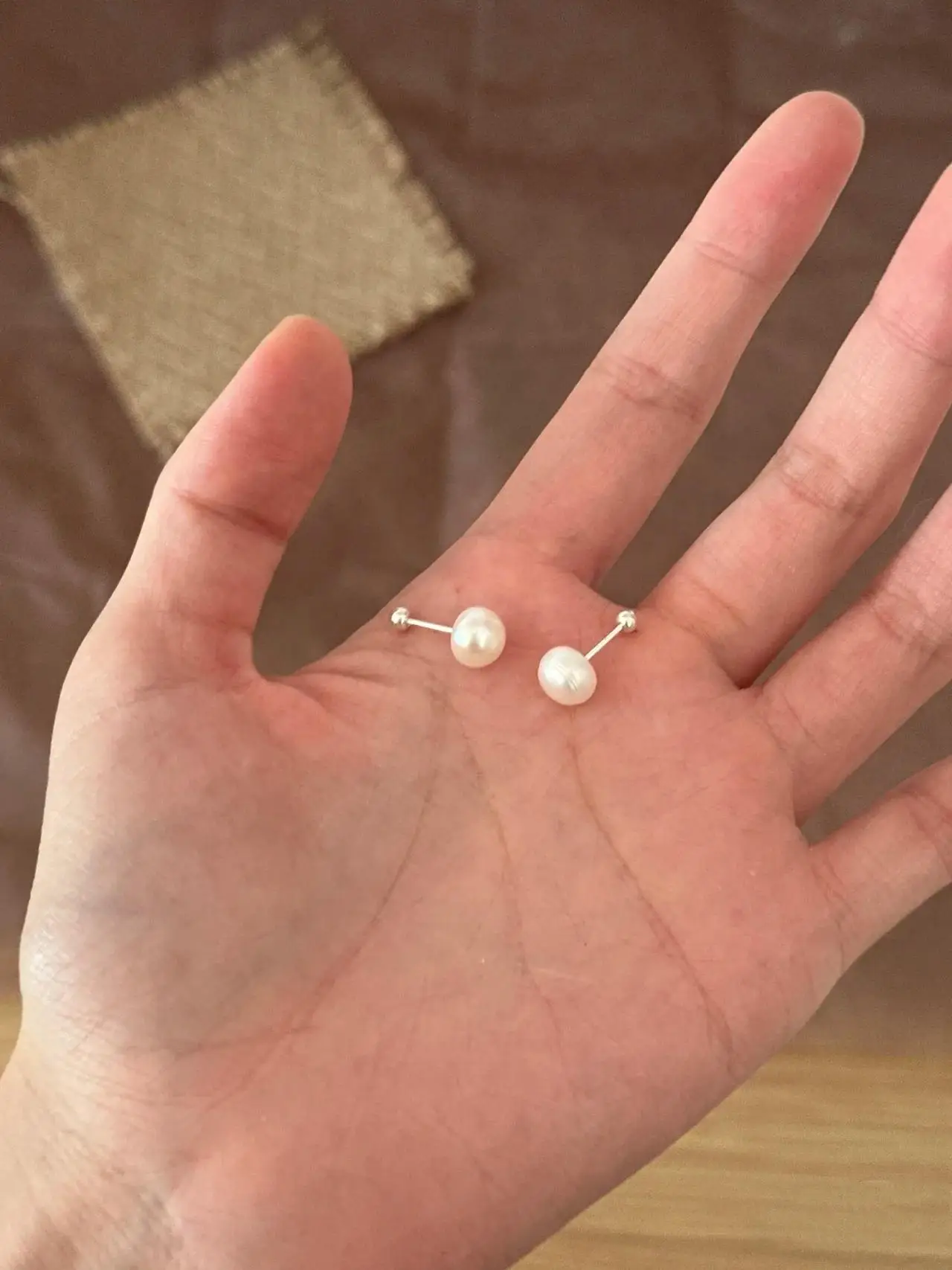 Серьги-гвоздики из стерлингового серебра 999 пробы с винтовой пряжкой и водным