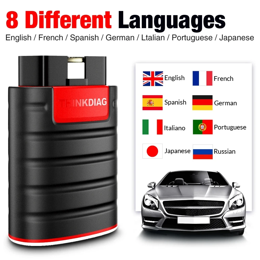 THINKCAR Thinkdiag новая версия все системы 1 год бесплатно OBD2 сканер кодирование ЭБУ