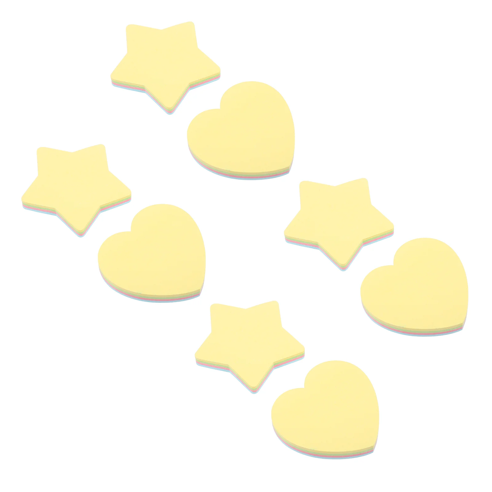 

8pcs Adhesive Pentagram Shape Notepads Stationery Noting Pads Adorable Memo Pads