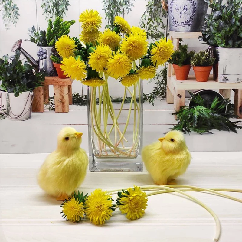 

Simulation Easter Plush Chick Furry Chicken Lifelike Bird Kids Toy Scene Model Lovely Doll Photography Prop Party Supplies Gifts