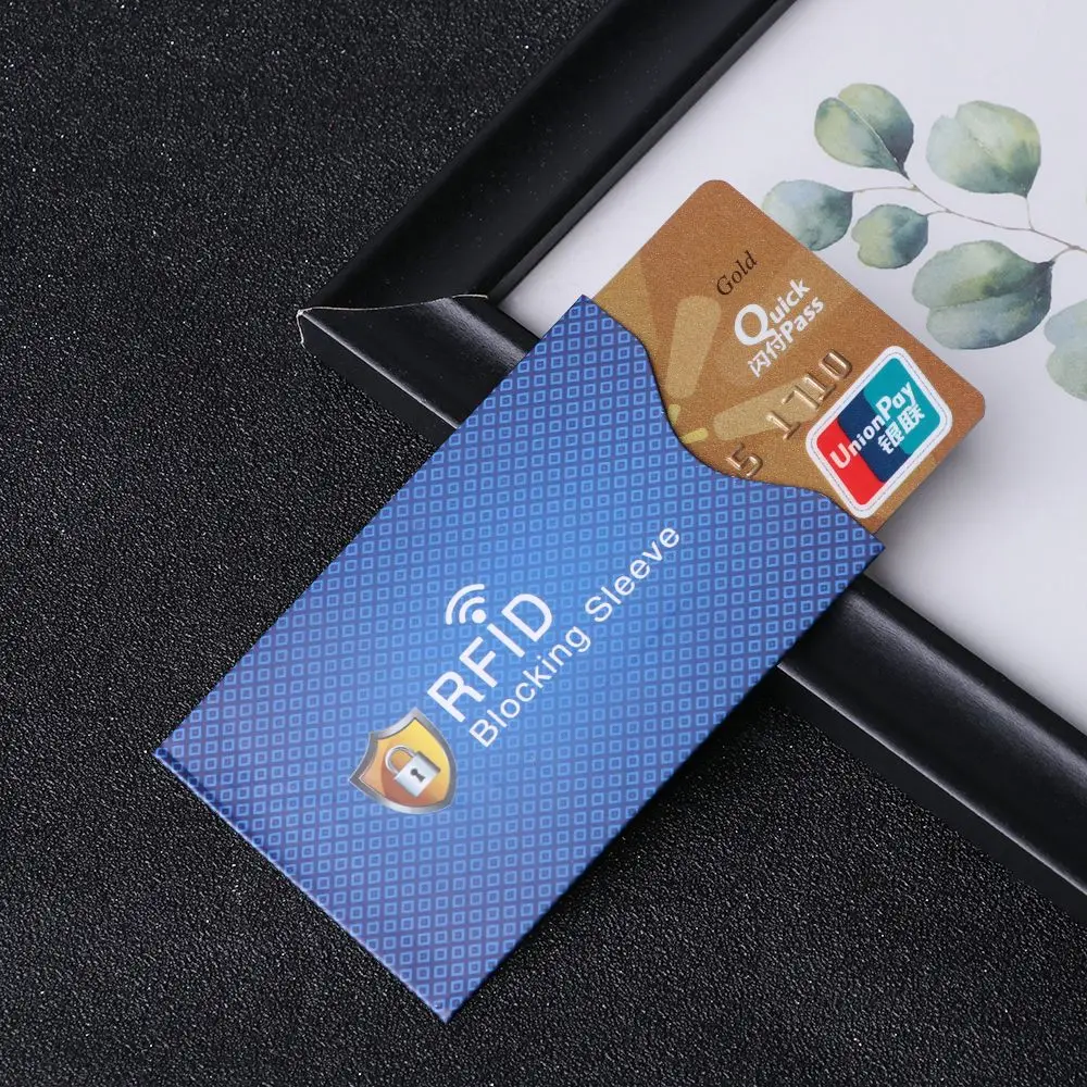 Фото 5 шт. Новые защитные чехлы для кредитных карт с блокировкой RFID, держатели для карт, защитные футляры №4