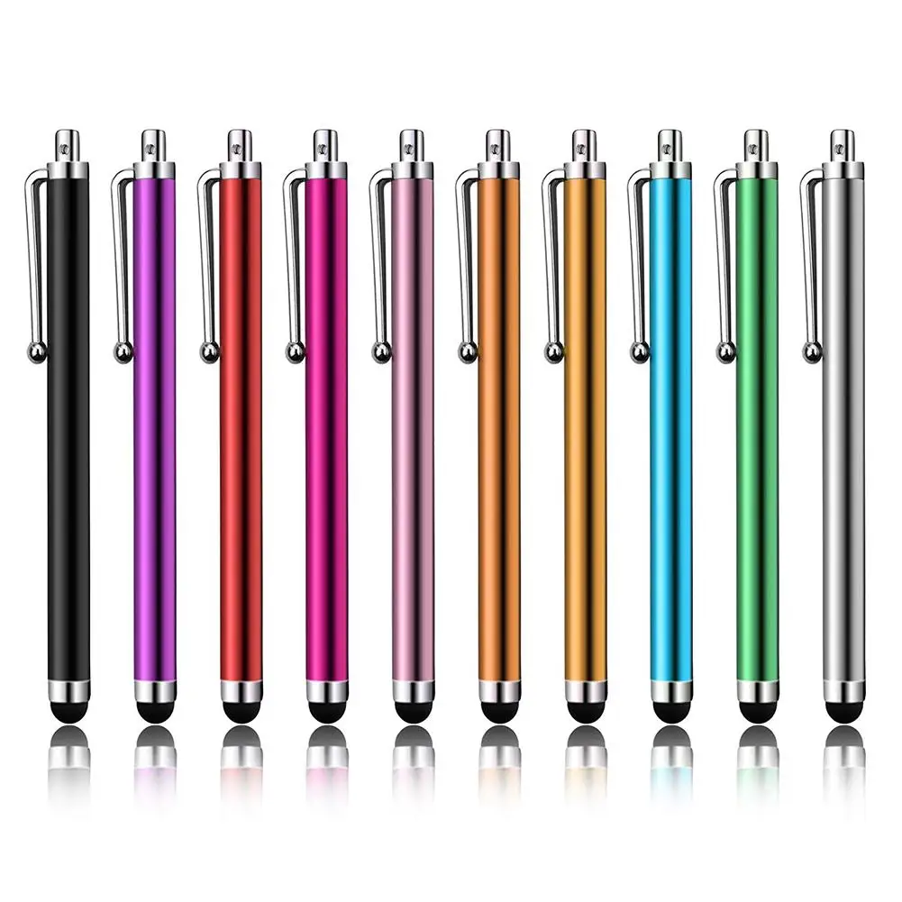 

Universal Aluminum Alloy Touch Screen Pen With Clip Stylus Pens Handwriting Touch Capacitive Pen For Mobile Phones Tablets