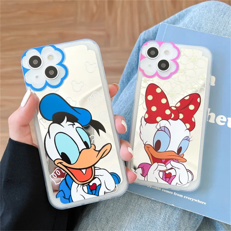 

Чехол для телефона «Дональд Дак Дейзи» из мультфильма Disney, IPhone X/11/12/13promax, полноразмерный чехол для телефона apple, милый чехол для телефона с на...
