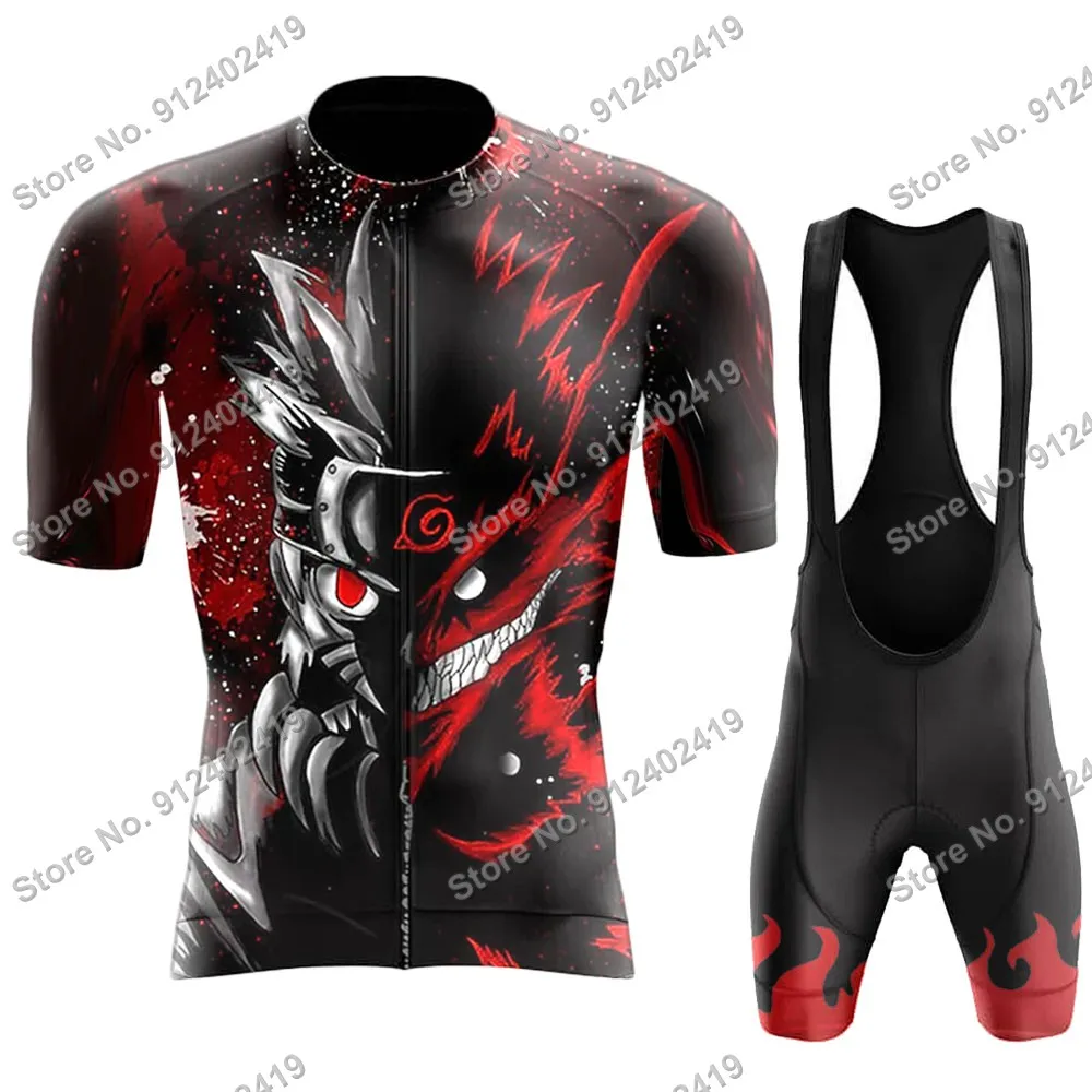 

2022 мультфильм комикс Велоспорт Джерси комплект Namikaze Minato удзумаки Велоспорт одежда велосипед рубашки костюм велосипед шорты комбинезон MTB М...