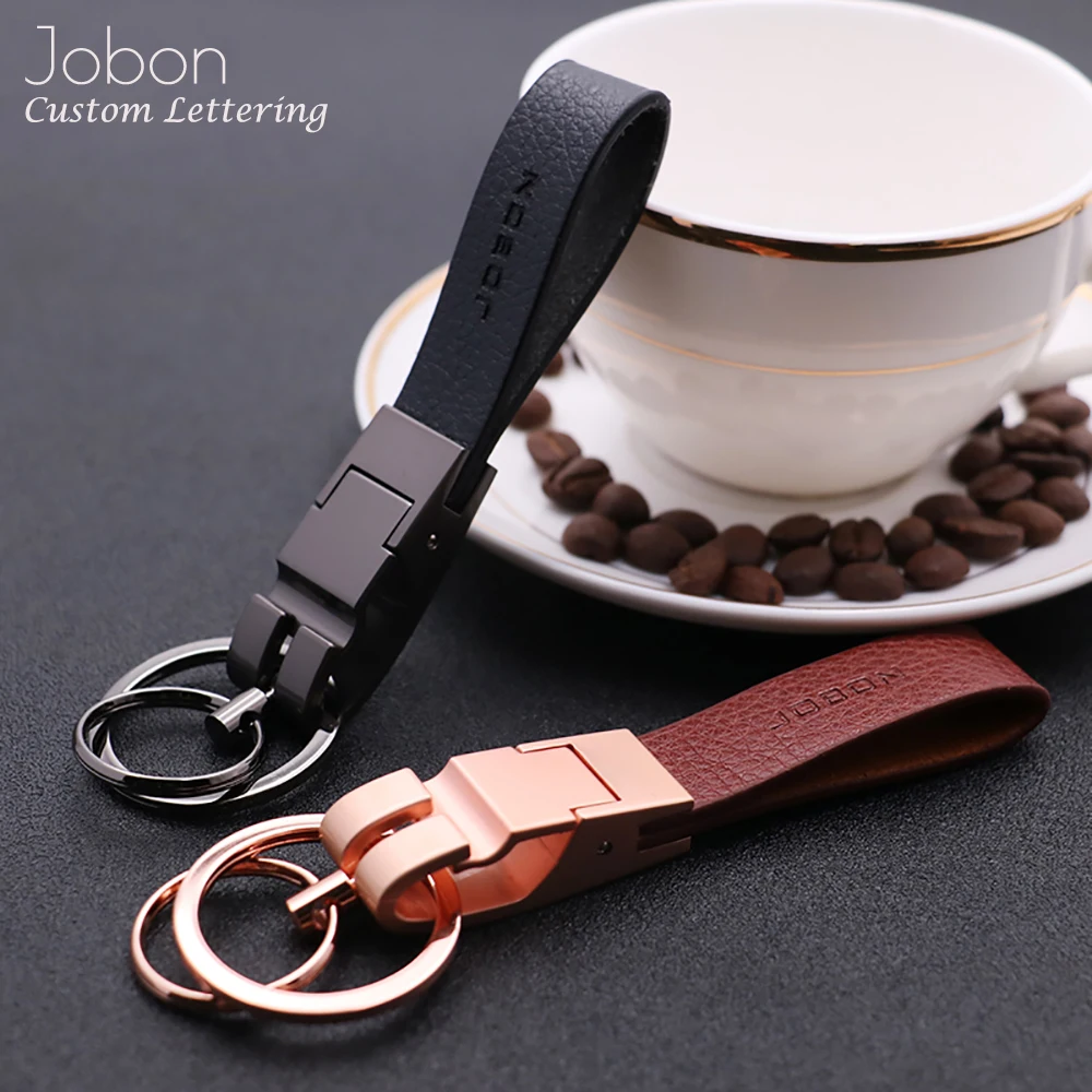 Jobon высококачественный брелок кожаный шнур держатель для ключей подарок